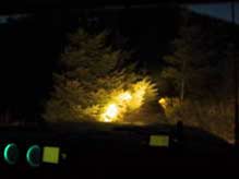 Night Derby from front seat