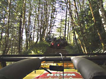 View over rollbar of WARN team